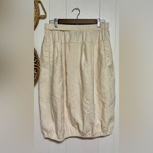 Bitte Kai Rand Crinkle Plisse Skirt In Cream Size Medium